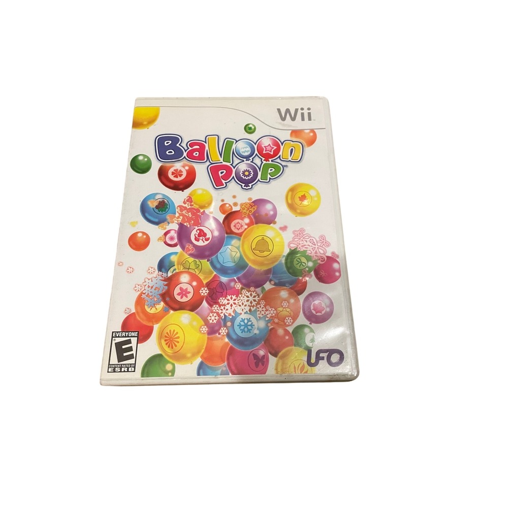 Balloon Pop Nintendo Wii Game UFO Interactive CIB Complete wit Manual RVL-P-RB2E